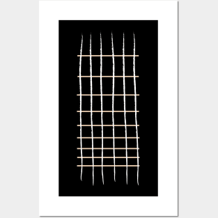 guitar ( Minimal ) 6 strings Posters and Art